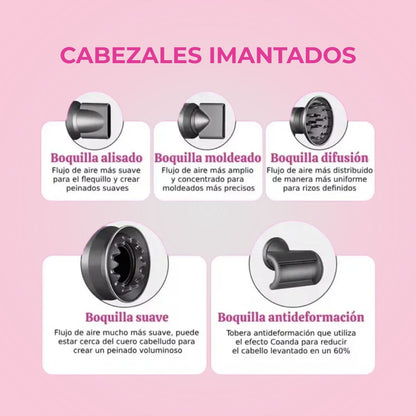 Secador Profesional con Cabezales Imantados